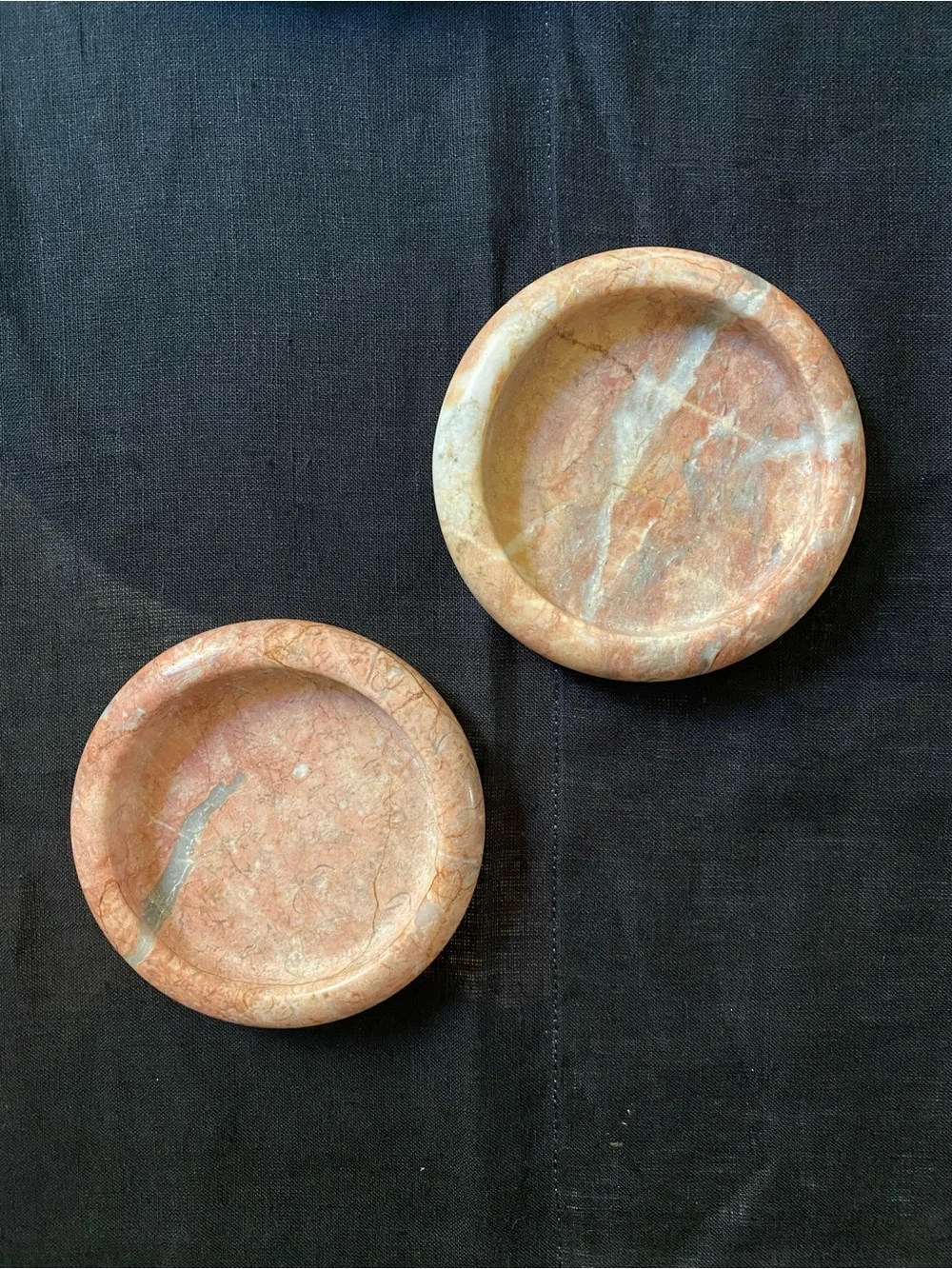 Vintage Marble stone pink coasters